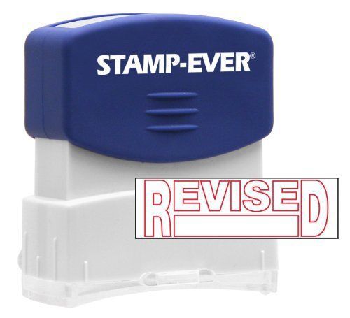 U.s. Stamp &amp; Sign Pre-inked Stamp - Revised Message Stamp - 0.56&#034; X (uss5964)