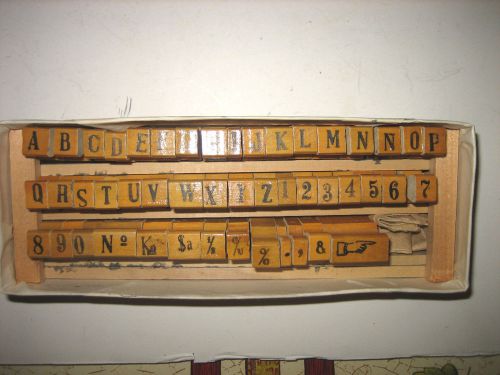 NORMA INDUSTRIAL WOODEN NUMBER STAMPS