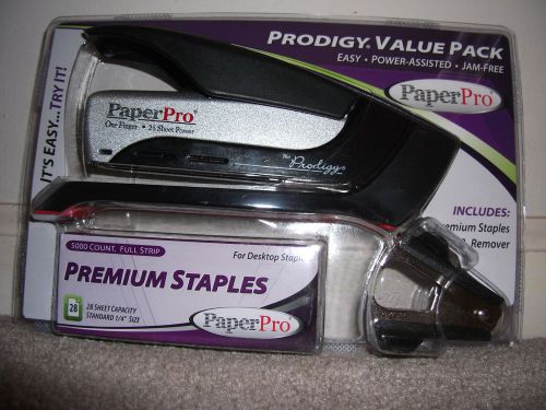 PaperPro Stapler Prodigy 25 Sheet Value Pack Includes Premium Staples, Remover