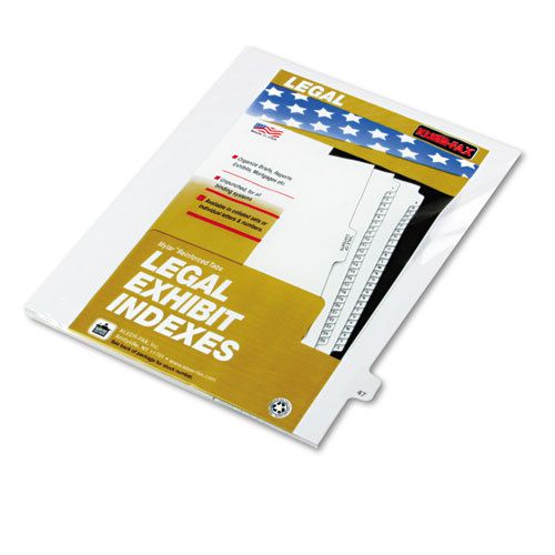 80000 series legal index dividers, side tab, printed &#034;47&#034;, 25/pack for sale