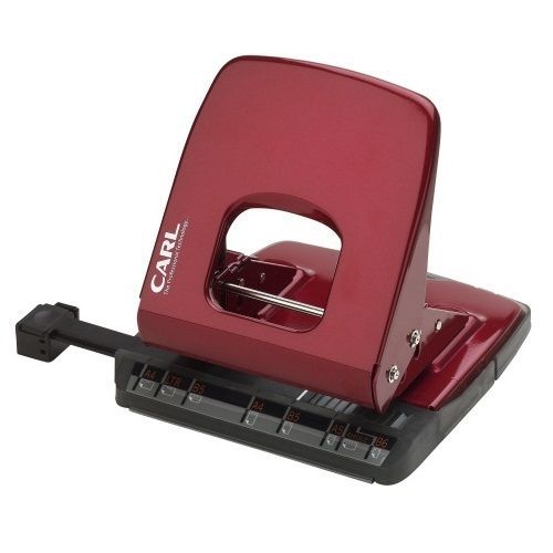 Carl Red Alysis 2 Hole Paper Punch - 30 Sheets Free Shipping