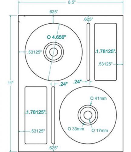 Compulabel 312748 - White CD/DVD Memorex® Layout Labels
