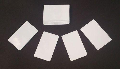10 blank pvc plastic photo id white standar credit card  size cr 80 x 30 mil for sale