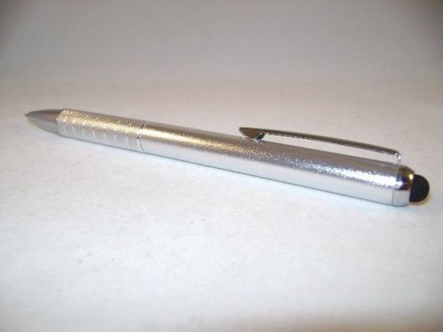 Personalized Laser Engraved Ballpoint / Stylus 2-in-1 Pen Christmas Gift -Silver