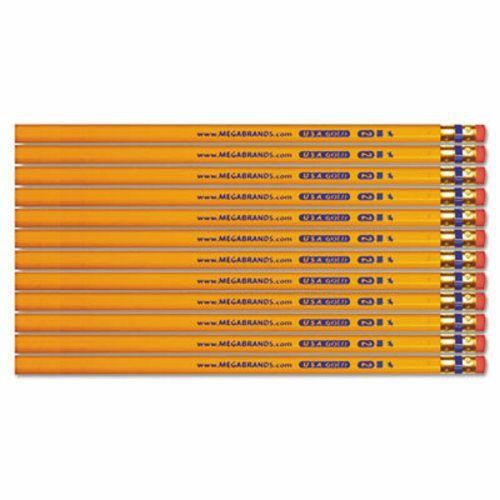 Write Dudes USA Gold #2 Pencils, Cedar, Yellow, Dozen (BDU14846)