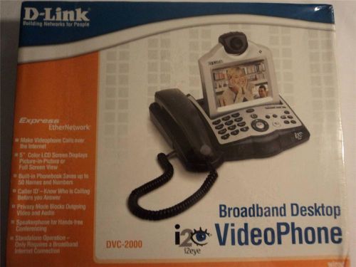 NEW IN SEALED BOX D-LINK DVC-2000 DESKTOP BROADBAND VIDEOPHONE (BIN F)