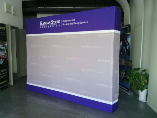 10ft Straight Exhibition Pop Up Display stand System Trade show Booth Velcro