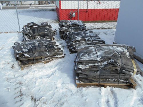 Five Pallets of EPDM Large Flat Rubber Roofing in 10&#039;x10&#039; and 12&#039;x12&#039; Pieces