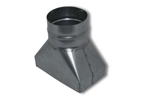 Air duct square (10&#034; x 6&#034;)  to round (6&#034;) for sale