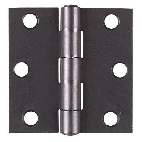 2-1/2&#034; Plain Steel Non-Removable Pin Broad Hinge