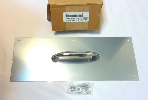 Ives 8311-5 US26 6&#034; X 16&#034; 1.3/4&#034; DR Door Push Pull Plate 5&#034; C to C BRIGHT CHROME