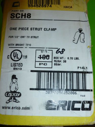 Caddy(erico) sch8 for 1/2 emt strut clips (bx of 68) for sale
