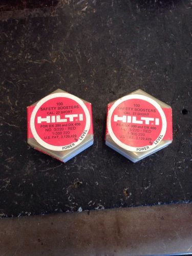 HILTI  SAFETY BOOSTERS CAL27 SHORT 2 -BOXES Red power level 5 loads