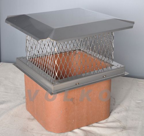 BDM Stainless Steel Bolt on Chimney Cap - 8x13 flue - MADE IN USA!