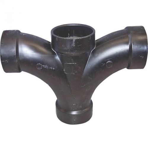 2 ABS DOUBLE FIXTURE TEE GENOVA PRODUCTS INC Abs - Dwv Tees &amp; Wyes 82620 Black