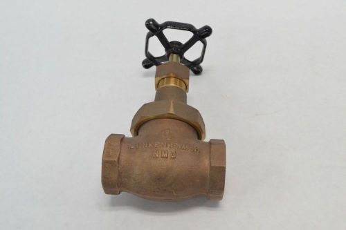 New lunkenheimer fig 123 300wog 150 brass threaded 1-1/2 in globe valve b270101 for sale