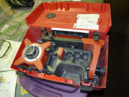 HILTI PRI 2 Rotating LASER -USED- ROTARY Laser LEVEL with  CASE  , VERY NICE .