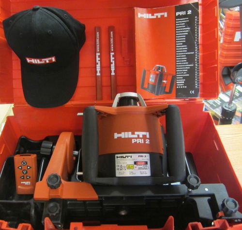 HILTI PRI 2 ROTATING LASER, PREOWNED, IN GREAT CONDITION, FREE HAT,FAST SHIPPING