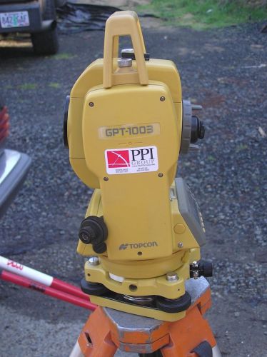 Survey Station Topcon GPT-1003 and 2 refectors with tripods