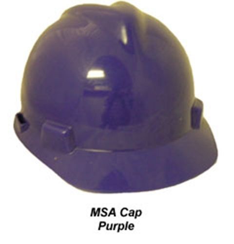 New msa v-gard cap hardhat with swing suspension purple for sale