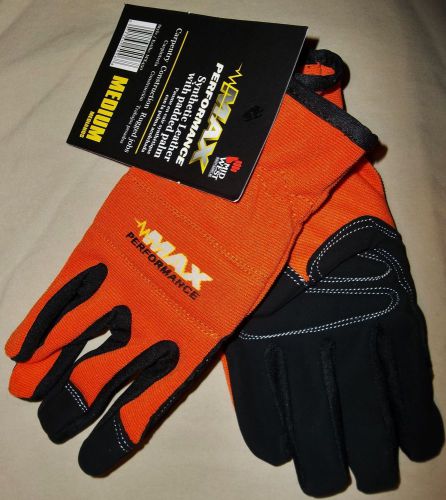 Midwest Gloves - Max Performance Glove MX450/SzMED/Orange&amp;Black