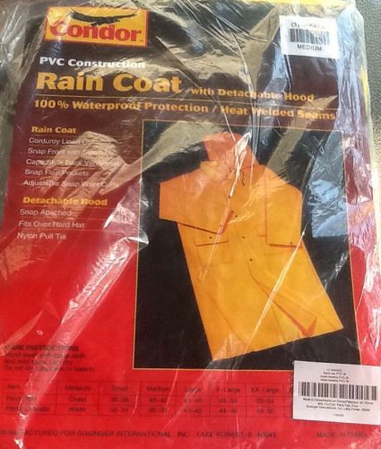 CONDOR, rain coat, 1 Medium, M, 1 Large, L, with detachable Hood, New