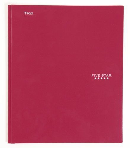 Five Star Pocket Folders - Portfolio w Fasteners, 11.62 x 9.62 x .25 Inches, Red