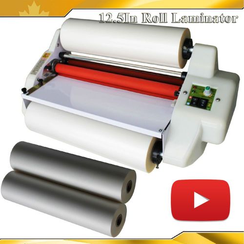 Brand new 12.5&#034; a3 size roll laminator laminating+ 4 roll satin&amp;glossy film kit for sale
