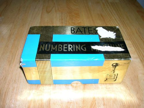 Vintage Bates Numbering Dating Machine 6 Wheels
