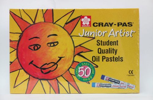 SAKURA Cray-Pas Junior Artist Oil Pastels - 50 assorted colours set