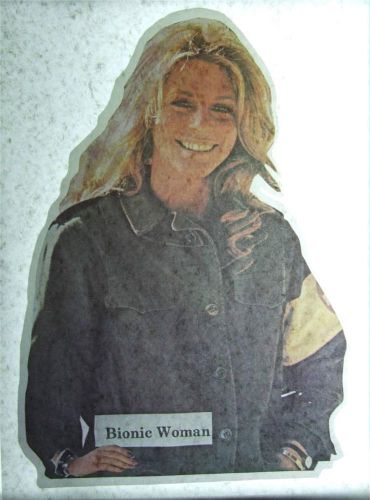 Vintage 1970&#039;s T-Shirt Heat Transfer BIONIC WOMAN Lindsay Wagner