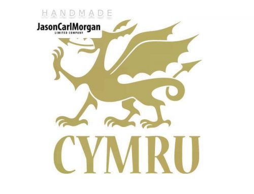 JCM® Iron On Applique Decal, Cymru Gold