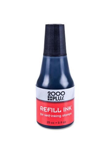 NEW 25cc water based BLACK Re-fill Ink for Cosco 2000 Plus self inking Stamps