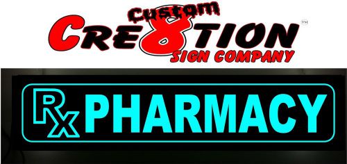 LED Color Changing or Flash mode - RX PHARMACY 46&#034;x12&#034; over 15 colors- see video