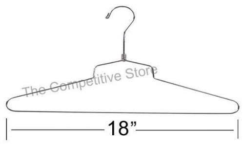 18&#034; Salesman Metal Clothing Hanger With Regular Hook &amp; Twist Joint- 50 Pieces