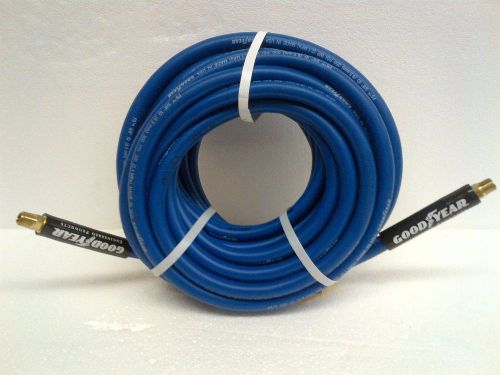 3/8&#034; x 50&#039; 300 psi goodyear ep f5 flexible air hose coupled w/1/4&#034; mxm npt for sale