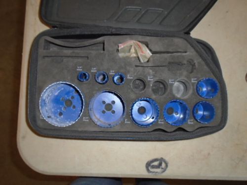 IRWIN GENERAL PURPOSE 17PC HOLE SAW KIT(MIXED SET) USED SEE AVAILABLE PHOTOS