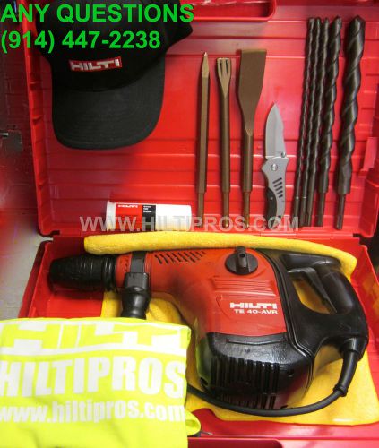 HILTI TE 40 AVR HAMMERDRILL, FREE CHISELS, GREAT CONDITION, L@@K, FAST SHIPPING