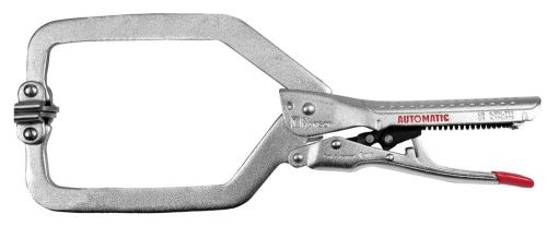 CH Hanson 06207 10&#034; Automatic Locking Long Reach C Clamp with Swivel Pads