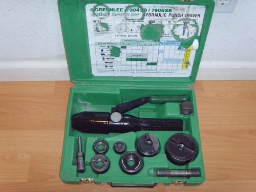 Greenlee 7806sb quick draw hydraulic punch kit for sale
