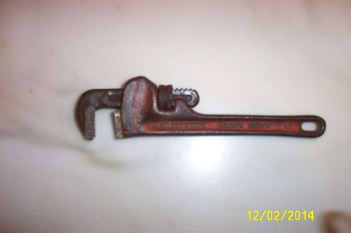 Rigid 8&#034; pipe wrench heavy duty made in usa for sale
