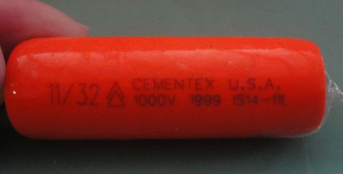 IS14-11L Cementex 1/4&#034; Square Drive Insulated Socket, 11/32&#034;, 6 Point Deep Wall