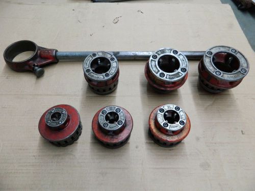 Ridgid pipe threader die set 1/4&#034;, 1/2&#034;, 3/4&#034;, 1 1/4&#034;, 1 1/2&#034;, 2&#034; and 12-r for sale