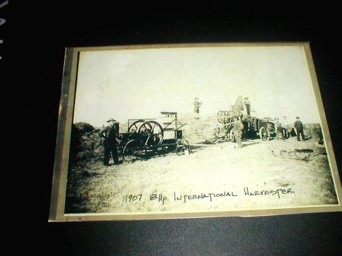 Old ihc engine and baler photo for sale