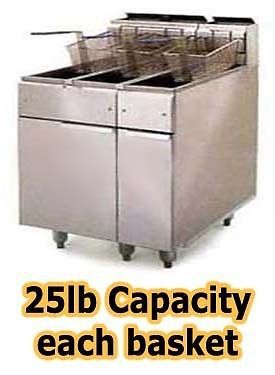 Deep Fryer - Propane - 140,000 BTU - Stainless Steel Fry Pot - Dual Deep Fat
