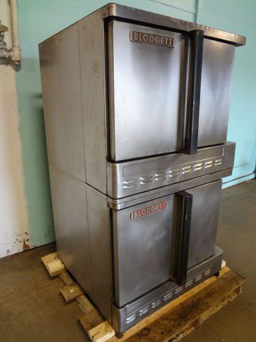 &#034;blodgett&#034; heavy duty commercial s.s natural gas double stacked convection oven for sale