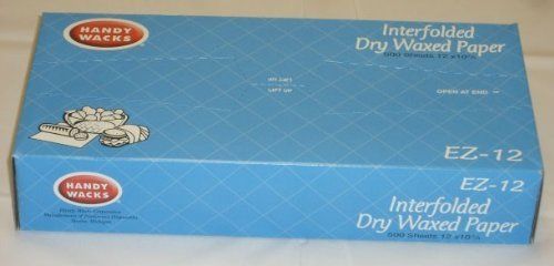 12&#034;x10.75&#034; Dry Waxed deli Paper/Pop-Up Sheets Waxed paper/500 Waxed Sheets Pack