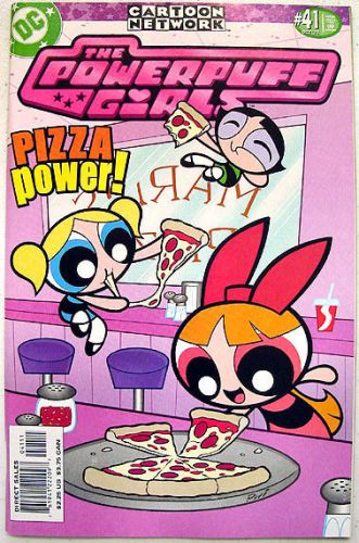 POWERPUFF GIRLS Comic # 41 EATING PIZZA Cover ~ VAMPIRES Mojo Jojo