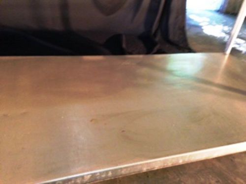 Stainless Steel Prep Table, with removeable work surface tops.