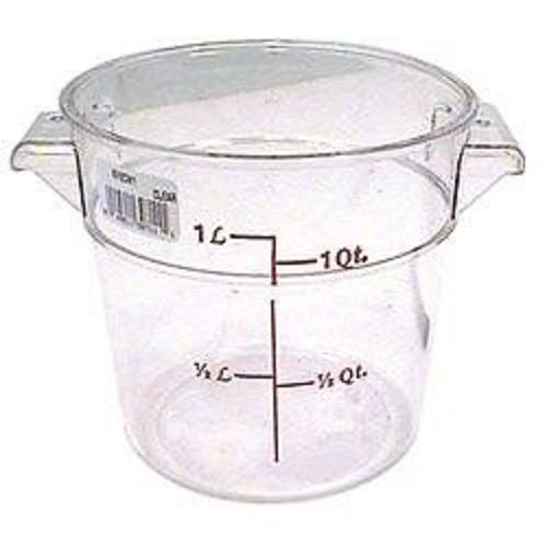 Cambro Clear 1 Quart Capacity Polycarbonate Round Food Storage Container